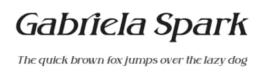 Gabriela Spark by Storytype Studio — Serif Font — thumbnail 1