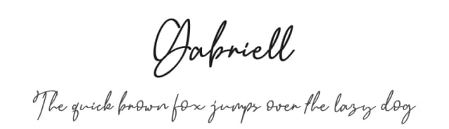 Gabriell by Aqeel_Art — Script Handwritten Font
