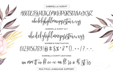 Gabriella Font by TRF — Script Handwritten Font — thumbnail 8