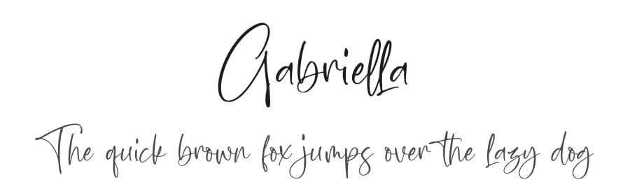 Gabriella by Letterena Studios — Script Handwritten Font