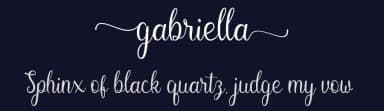 Gabriella by Ator Type — Script Handwritten Font — thumbnail 2