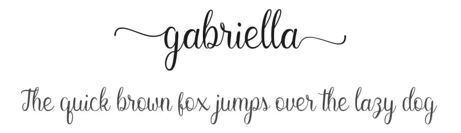 Gabriella by Ator Type — Script Handwritten Font
