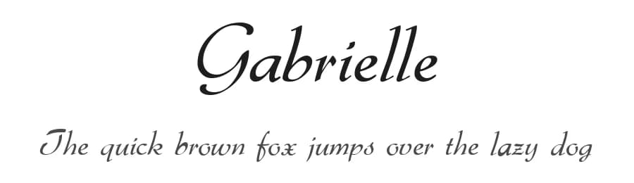 Gabrielle by Dieter Steffmann — Script Handwritten Font