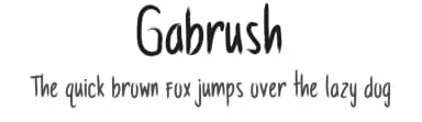 Gabrush by Eko Samp — Script Handwritten Font — thumbnail 1