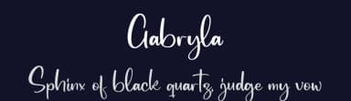 Gabryla by Perspectype Studio - Letterena.com — Script Handwritten Font — thumbnail 2