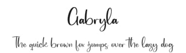Gabryla by Perspectype Studio - Letterena.com — Script Handwritten Font — thumbnail 1