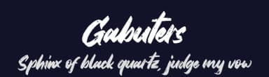 Gabuters by Letterena Studios — Script Handwritten Font — thumbnail 2