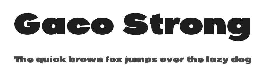 Gaco Strong by Studio Typo — Sans Serif Font