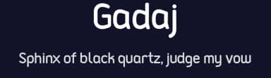 Gadaj by P.Finch — Sans Serif Font — thumbnail 2