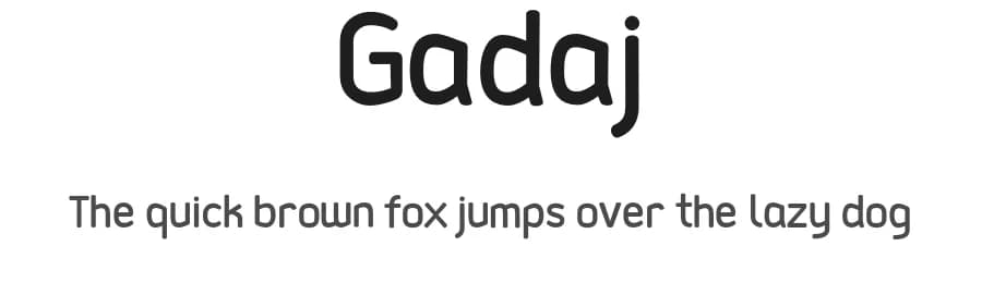 Gadaj by P.Finch — Sans Serif Font