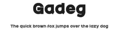 Gadeg by twinletter — Sans Serif Font — thumbnail 1