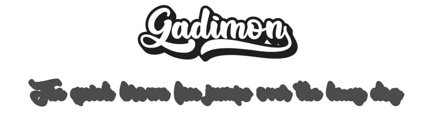 Gadimon by Kotak Kuning Studio — Script Handwritten Font