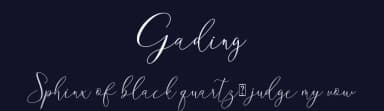 Gading by Sarif Letter — Script Handwritten Font — thumbnail 2