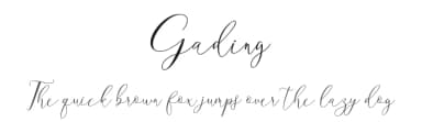 Gading by Sarif Letter — Script Handwritten Font — thumbnail 1