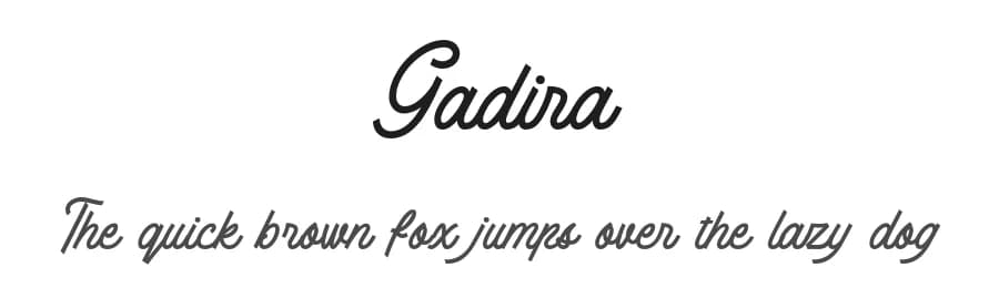 Gadira by Letterhend Studio — Script Handwritten Font