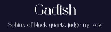 Gadish by Aqeel_Art — Serif Font — thumbnail 2