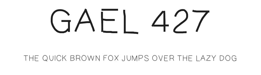 Gael 427 by Gaelleing — Script Handwritten Font