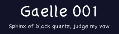 Gaelle 001 by Gaelleing — Script Handwritten Font — thumbnail 2