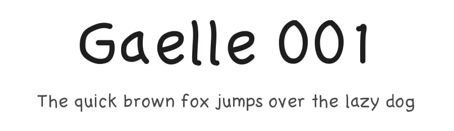 Gaelle 001 by Gaelleing — Script Handwritten Font