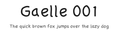 Gaelle 001 by Gaelleing — Script Handwritten Font — thumbnail 1