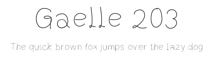 Gaelle 203 by Gaelleing — Script Handwritten Font