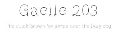 Gaelle 203 by Gaelleing — Script Handwritten Font — thumbnail 1