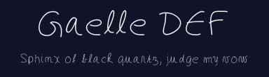 Gaelle DEF by Gaelleing — Script Handwritten Font — thumbnail 2