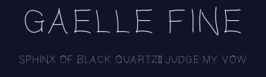 Gaelle fine by Gaelleing — Script Handwritten Font — thumbnail 2