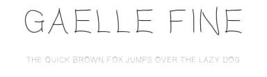 Gaelle fine by Gaelleing — Script Handwritten Font — thumbnail 1