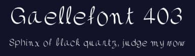 Gaellefont 403 by Gaelleing — Script Handwritten Font — thumbnail 2