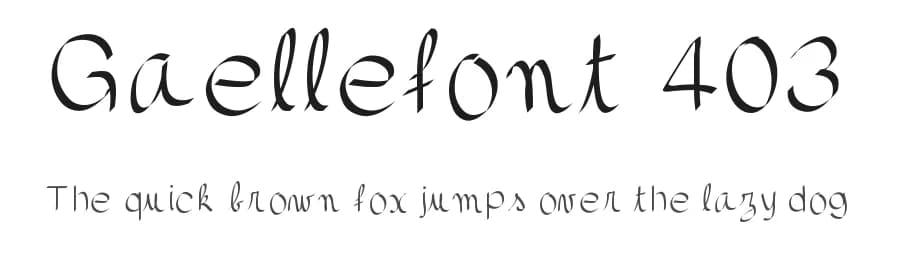 Gaellefont 403 by Gaelleing — Script Handwritten Font