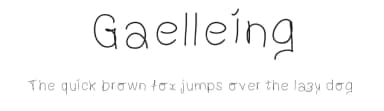 Gaelleing by Gaelleing — Script Handwritten Font — thumbnail 1