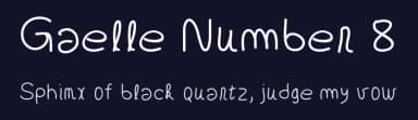 Gaelle Number 8 by Gaelleing — Script Handwritten Font — thumbnail 2