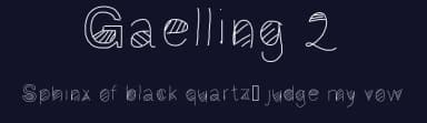 Gaelling 2 by Gaelleing — Script Handwritten Font — thumbnail 2