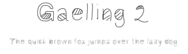 Gaelling 2 by Gaelleing — Script Handwritten Font — thumbnail 1