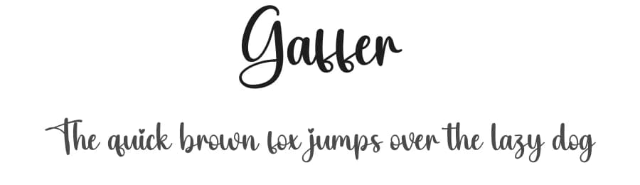 Gaffer by Scratchones — Script Handwritten Font