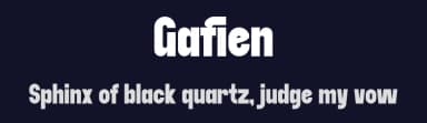 Gafien by Marvadesign — Sans Serif Font — thumbnail 2