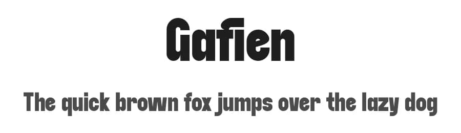Gafien by Marvadesign — Sans Serif Font