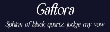 Gaftora by Mustofa Nur Sidiq — Sans Serif Font — thumbnail 2