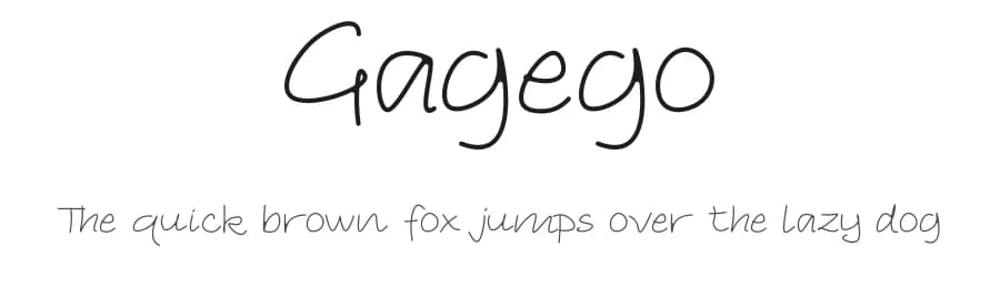 Gagego by Gagegostyle — Script Handwritten Font