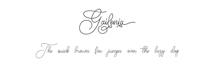 Gailenia by HandletterYean — Script Handwritten Font