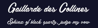 Gaillarde des Collines by dcoxy - Greg Medina — Script Handwritten Font — thumbnail 2