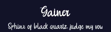 Gainer by nomlimofont — Script Handwritten Font — thumbnail 2
