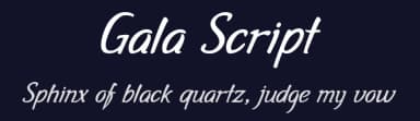 Gala Script by Ana Marín — Script Handwritten Font — thumbnail 2