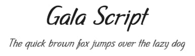 Gala Script by Ana Marín — Script Handwritten Font — thumbnail 1