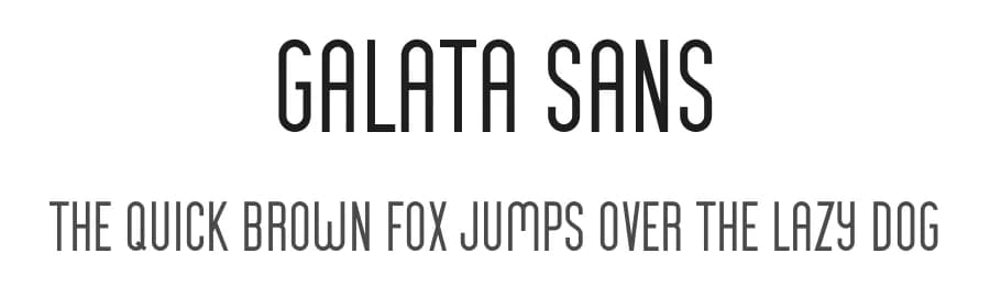 Galata Sans by Krafti Lab — Sans Serif Font — preview 1