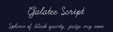 Galatee Script by Faqih Fawaji — Script Handwritten Font — thumbnail 2