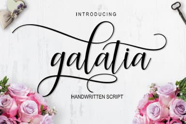 Galatia Script Font by Amarlettering — Script Handwritten Font — thumbnail 1