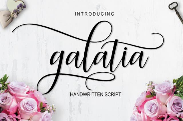 Galatia Script Font by Amarlettering — Script Handwritten Font