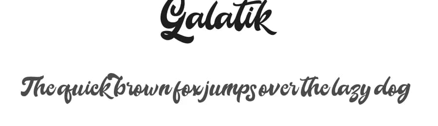 Galatik by Fontruly — Script Handwritten Font